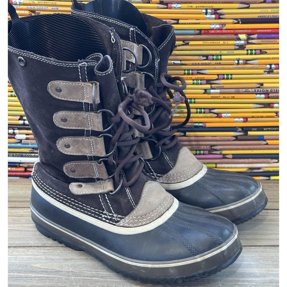 Sorel Joan Of Arctic Boots Snow Hawk Brown Women's Size 8 / 39